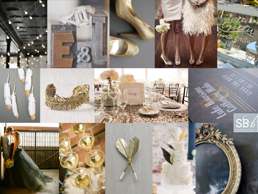 Birds of a Feather Wedding Inspiration Board from Southbound Bride