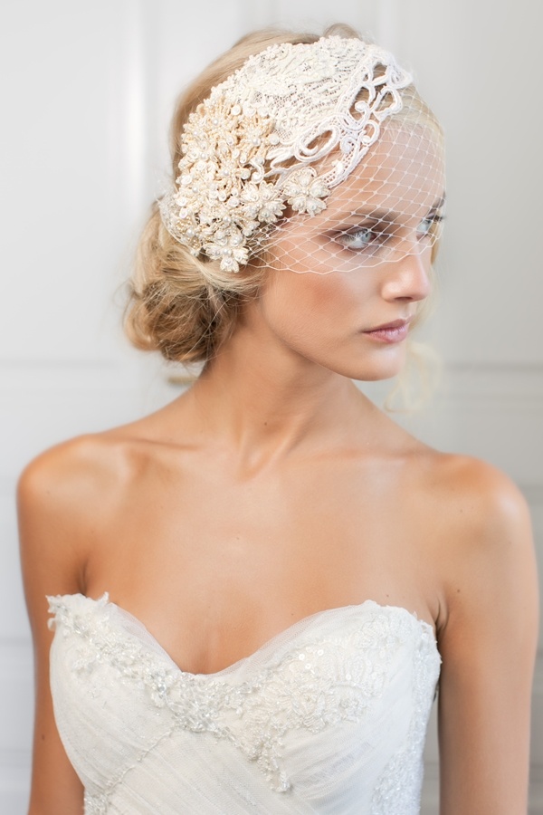 Stylish And Sophisticated Birdcage Veils Chic Vintage Brides