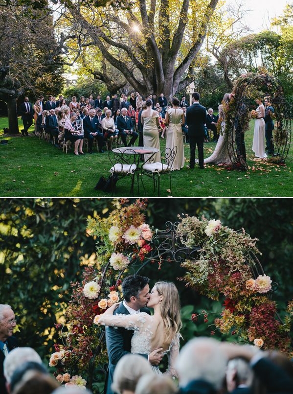 Romantic Outdoor Fall Wedding from Once Wed 