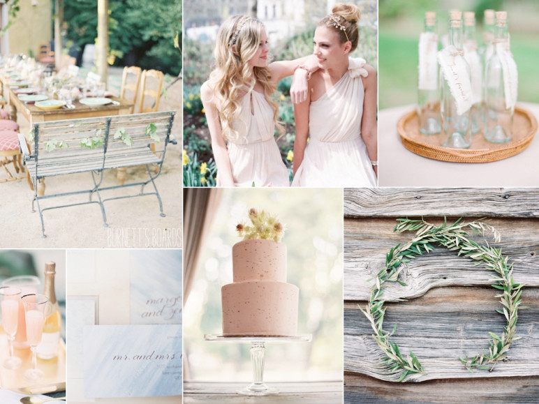 Blush & Green Wedding Inspiration Board