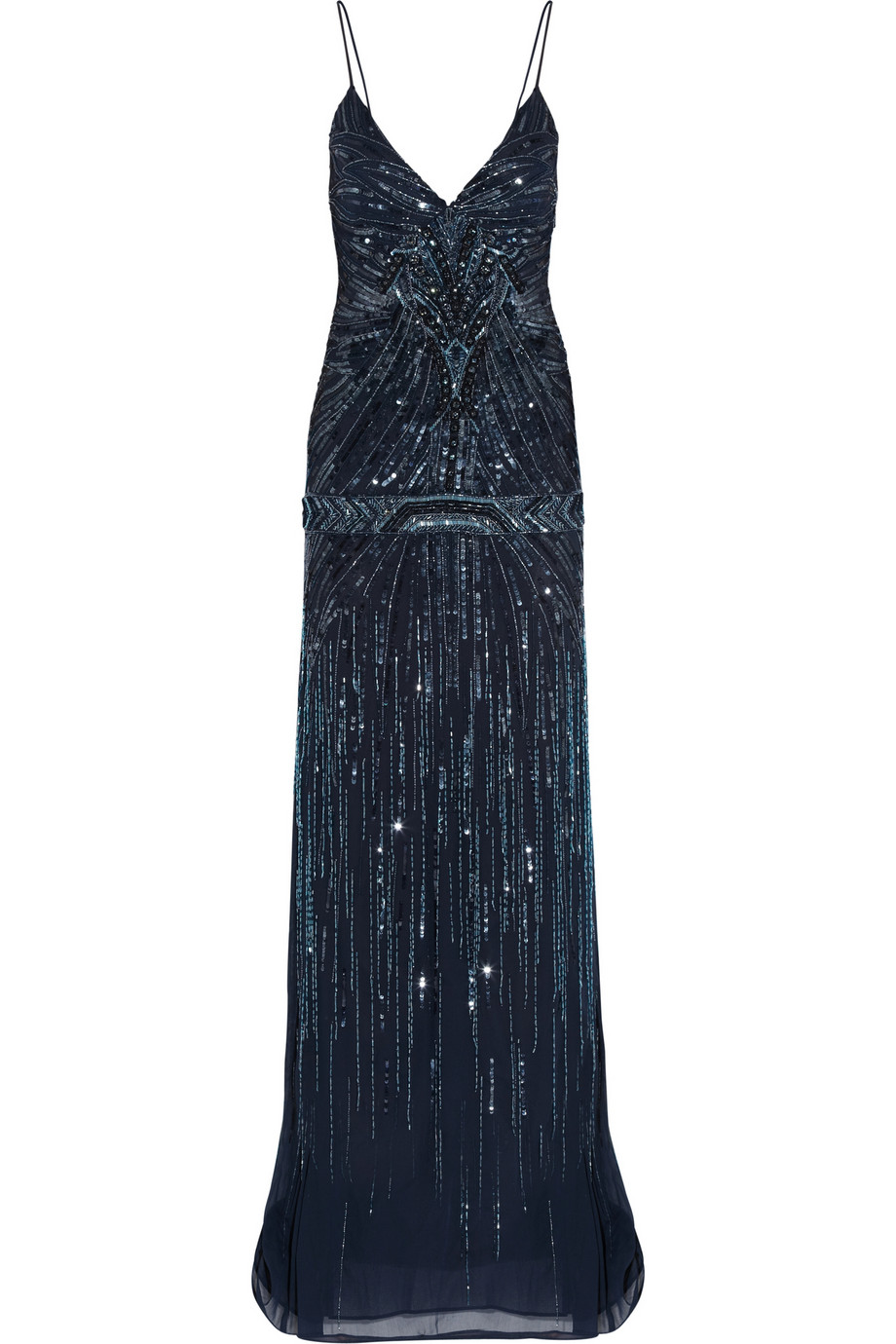 Embellished georgette gown by Roberto Cavalli