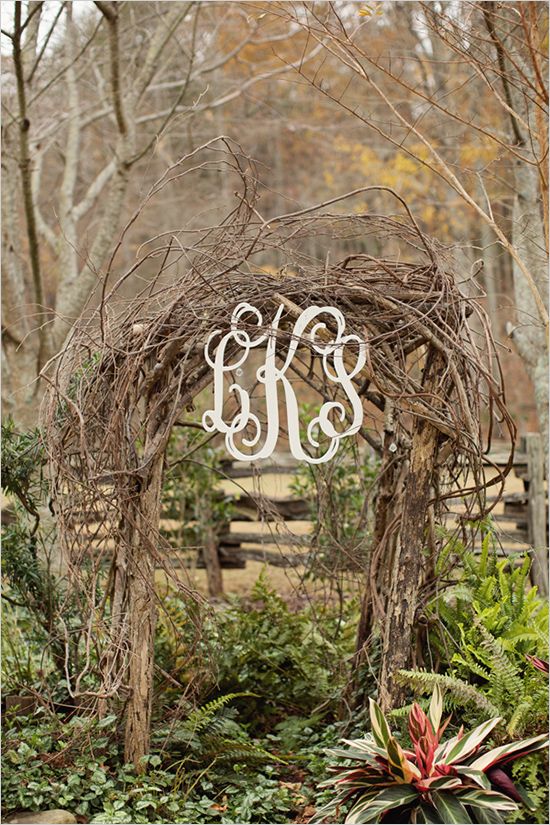 Aisle Style - Rustic Wooden Arch Aisle Decor Inspiration 