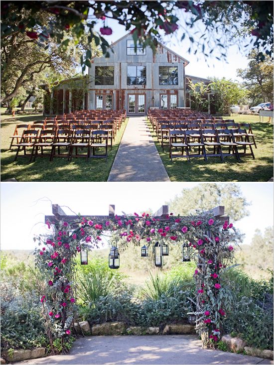 Aisle Style - Rustic Wooden Arch Aisle Decor Inspiration 