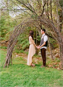 Aisle Style - Rustic Wooden Arch Aisle Decor Inspiration