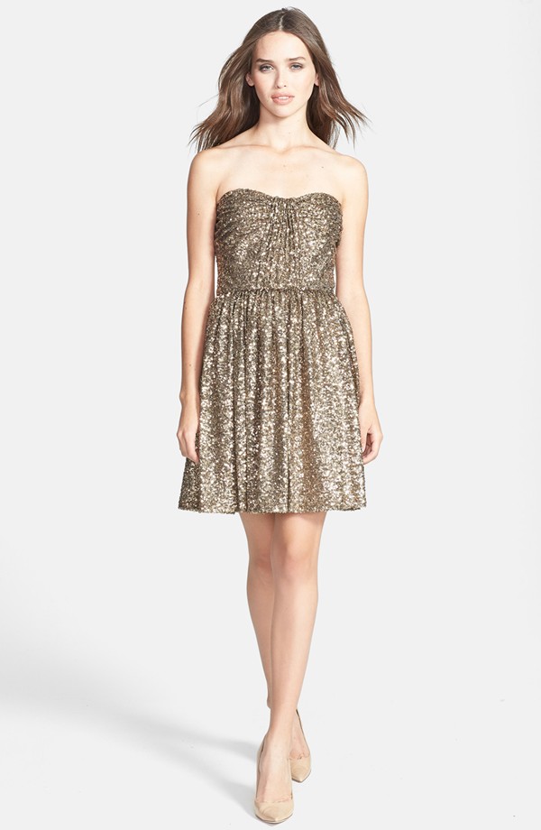 Glitzy Gold Dress from Nordstrom