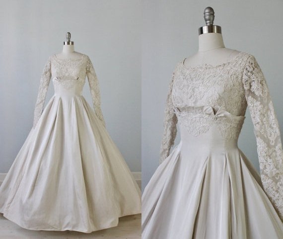 The Vintage Mistress - Elegance 1950s Wedding Dress