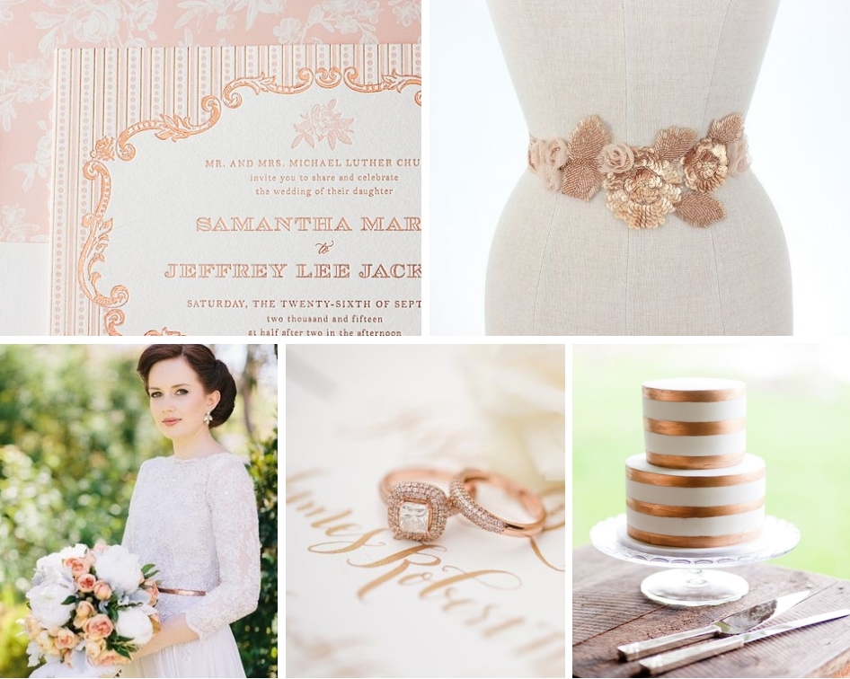 Top Wedding Trends for 2014 - Rose Gold