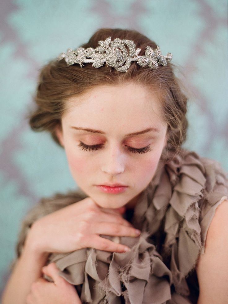 Twigs & Honey Rose & Leaf Bridal Crown