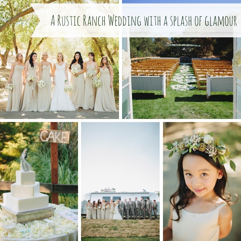 A Rustic Ranch Wedding with a Splash of Glamour