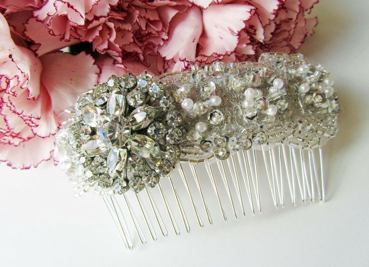 Wedding Rhinestone Hair Comb by Cloe Noel Designs Bridal Accessories