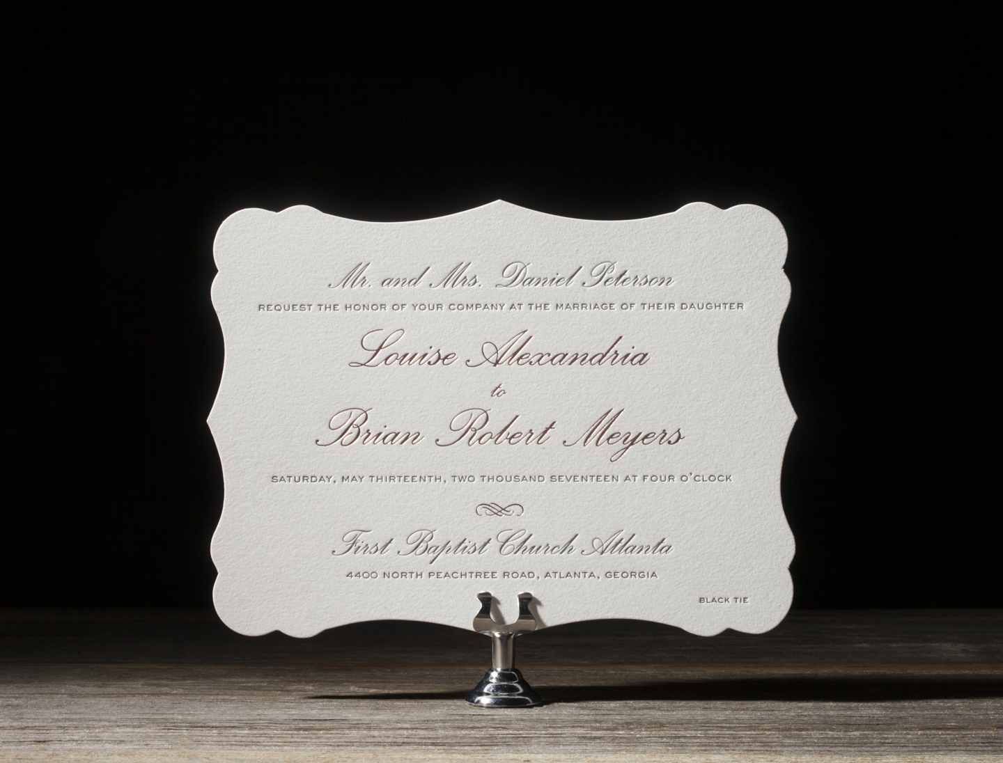 Prima Traditional Letterpress Wedding Stationery from Bella Figura's 2014 Collection