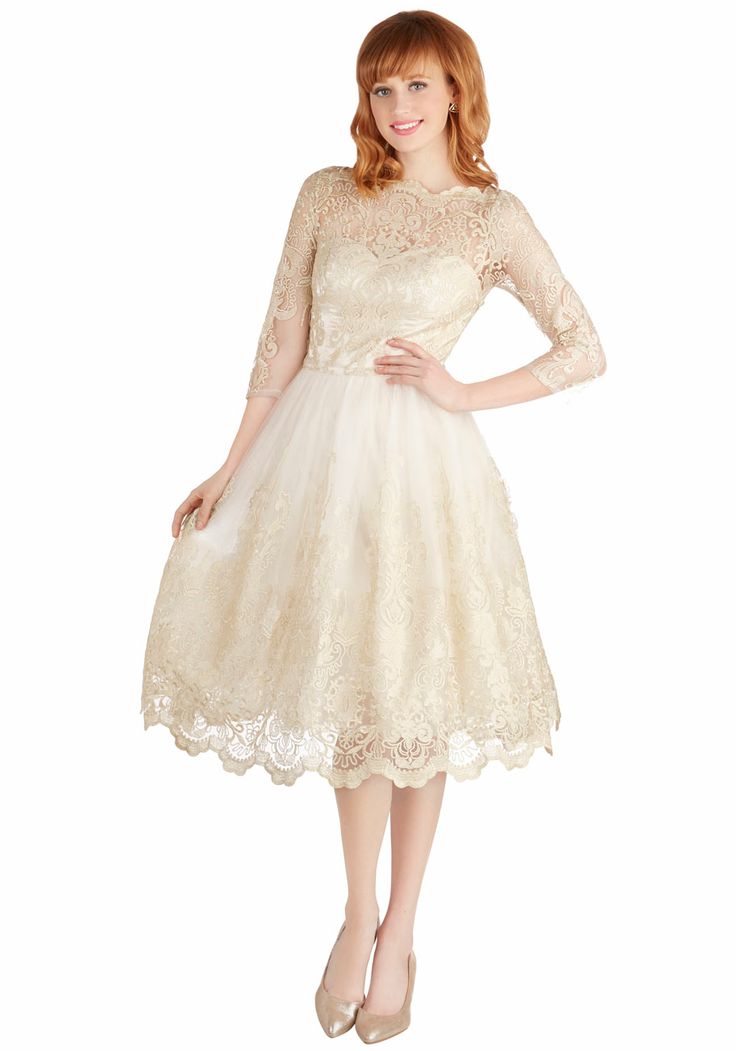 Wedding Dresses for under $200 - Gilded Grace Dress from Modcloth