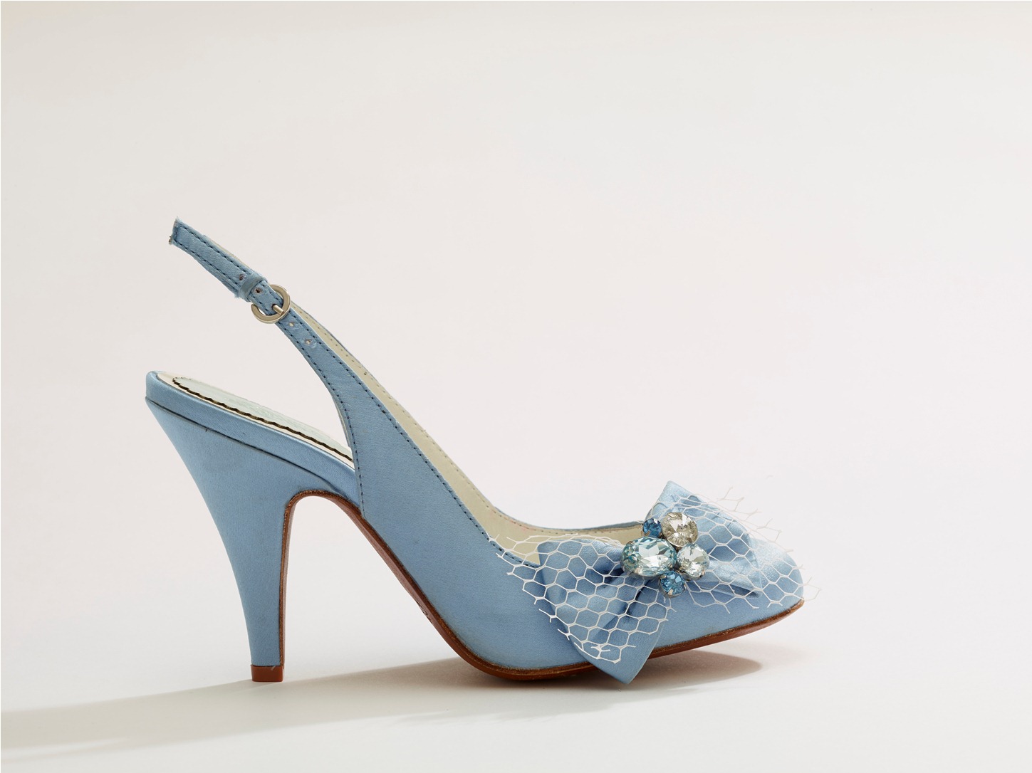 Beautiful Bridal Shoes from Merle & Morris - Iris in Blue
