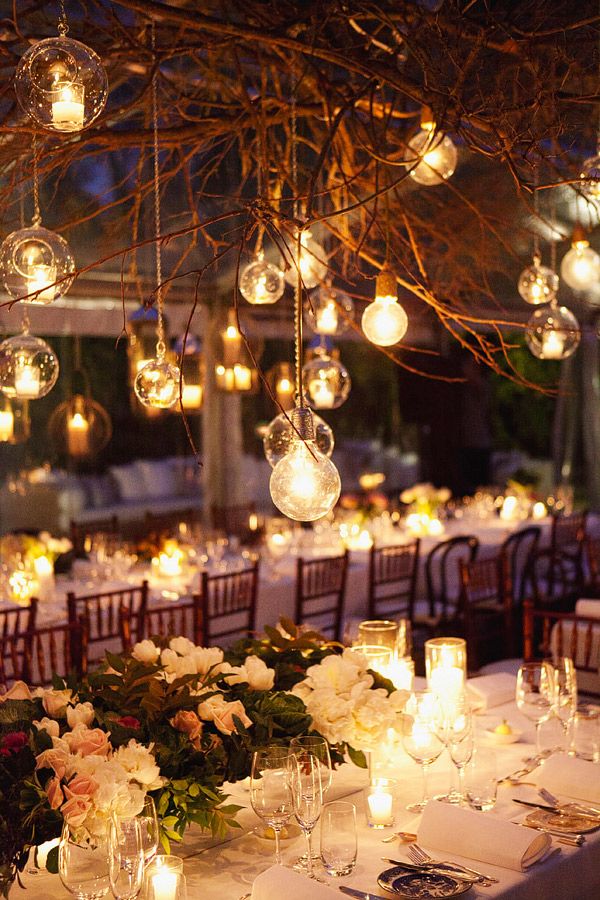 20 Beautiful Reception Lighting Ideas - Light Bulbs