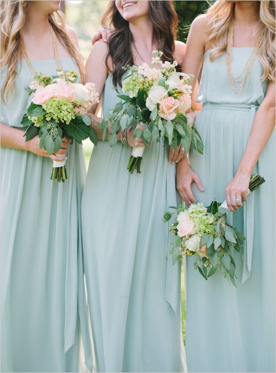 Beautiful Bridesmaids Trends - Mint