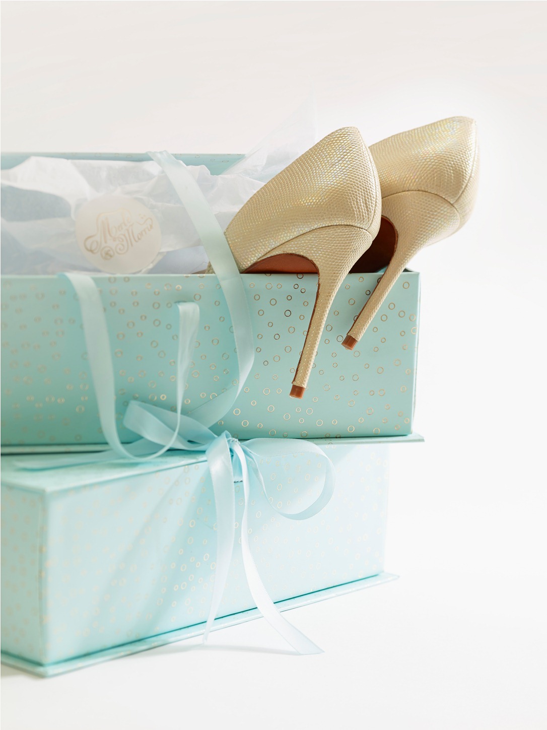 Beautiful Bridal Shoes from Merle & Morris - Box