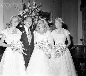 1955 Elizabeth Anne Kelly - Ivory Bridesmaids