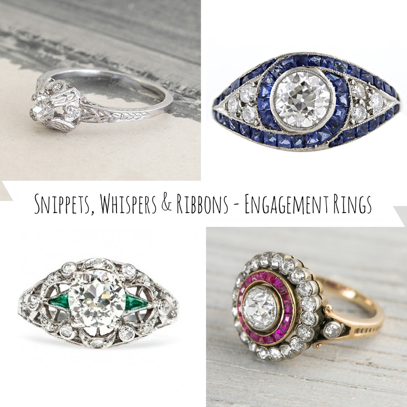 Stunning Vintage Engagement Rings - Chic Vintage Brides : Chic Vintage ...