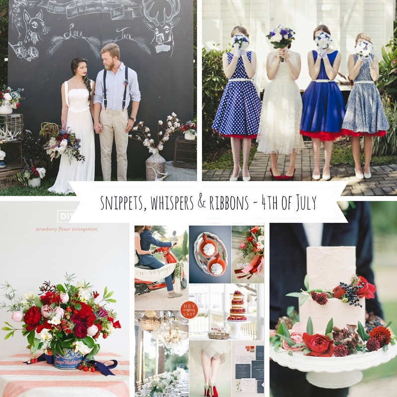 Snippets, Whispers & Ribbons - 4th of July Wedding Inspiration