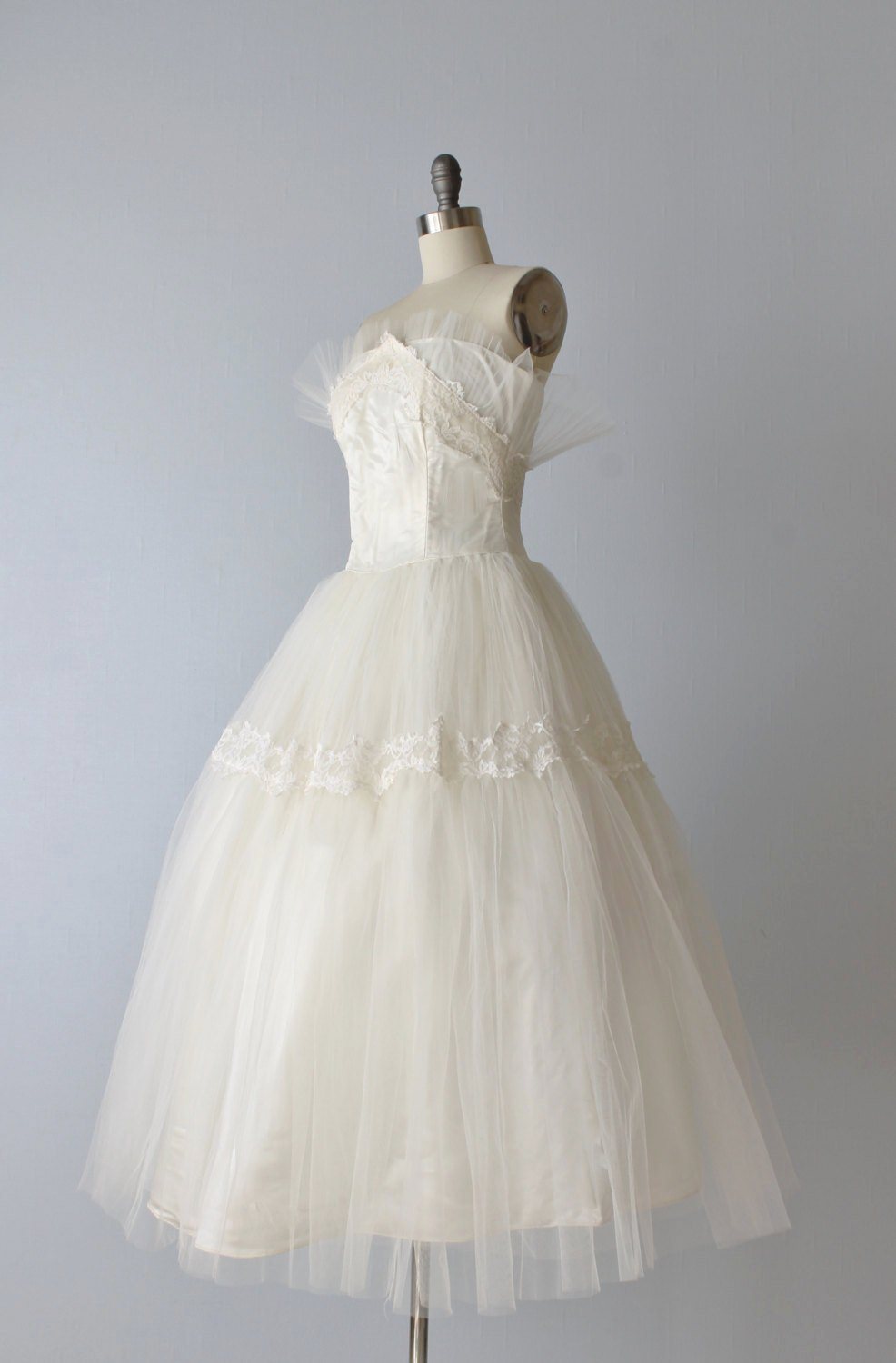 1950s Tulle Wedding Dress from The Vintage Mistress