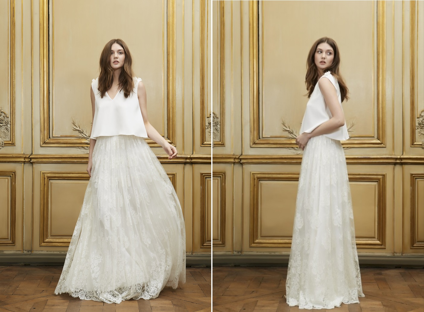 The 2015 Bridal Collection from Delphine Manivet - Yuko Top and Robinson Skirt