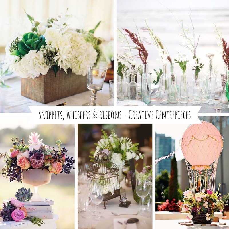 Snippets, Whispers & Ribbons - 5 Creative & DIYable Centrepieces