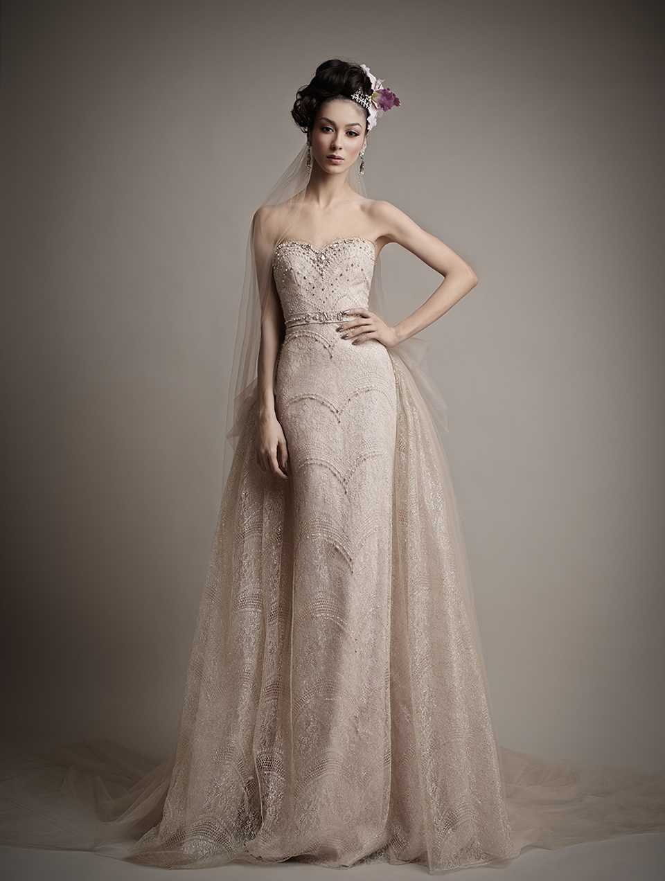 Ersa Atelier's 2015 Bridal Collection - Tania Blush Wedding Dress