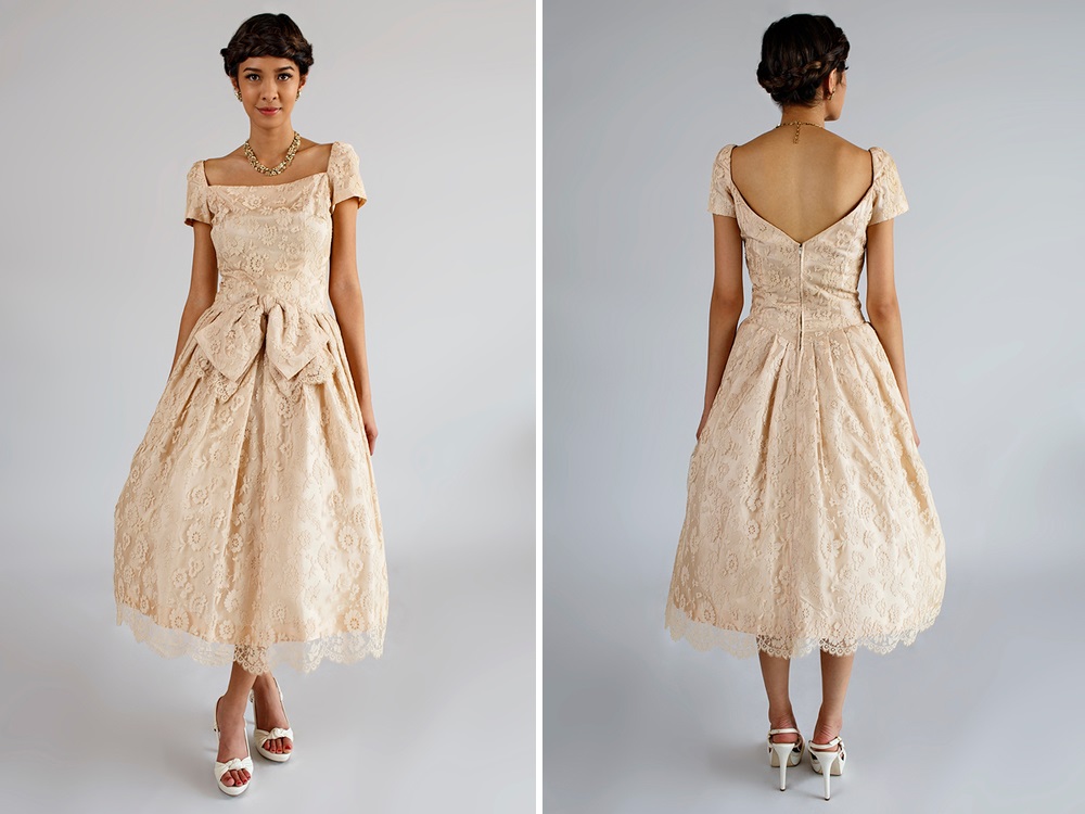 Beloved Vintage Bridal - Vintage 1950s Bridesmaid Dress