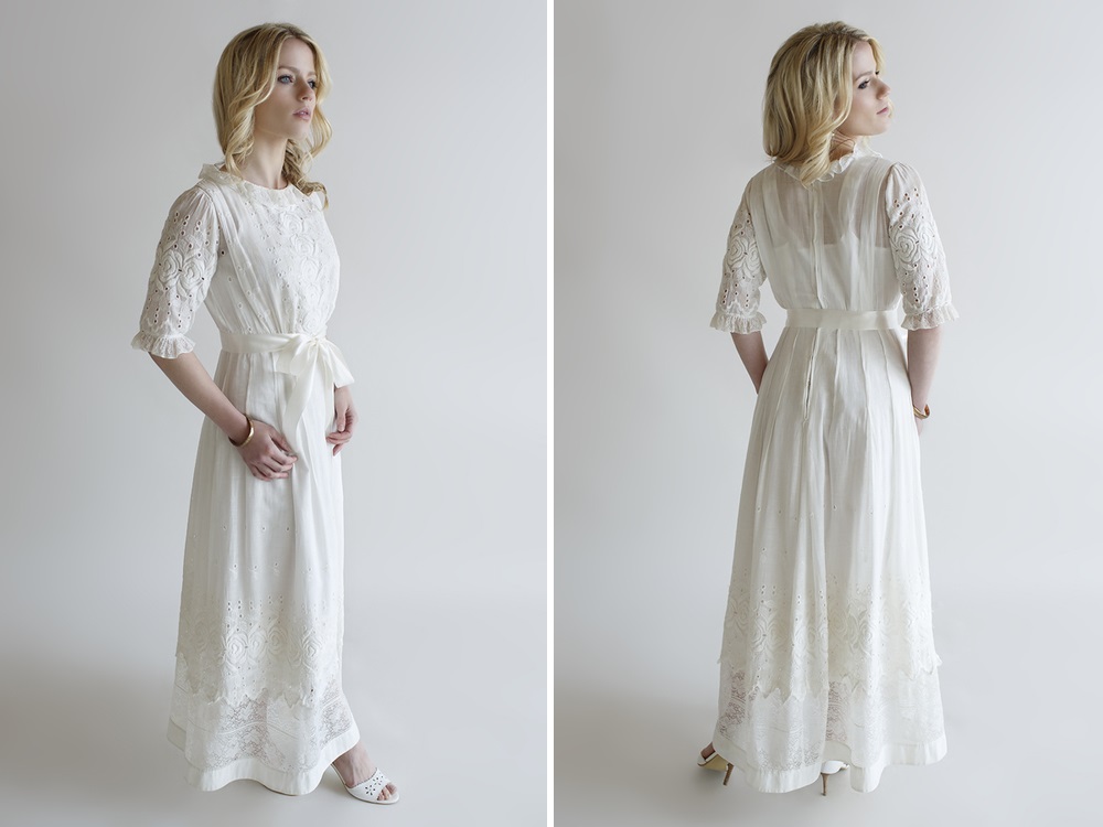 Beloved Vintage Bridal - Vintage Edwardian Wedding Dress