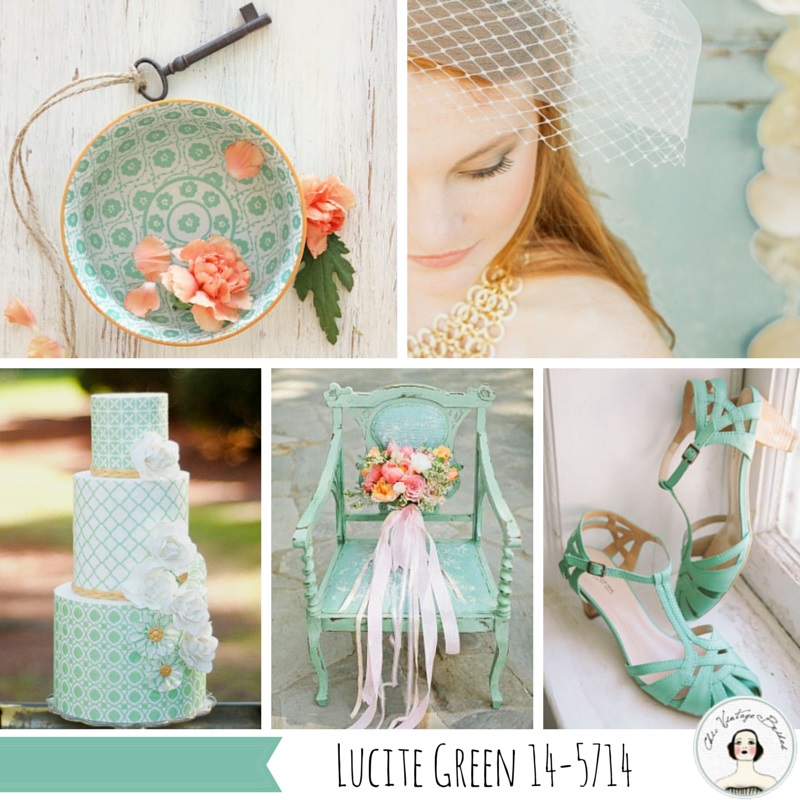 Wedding Inspiration Board in Lucite Green