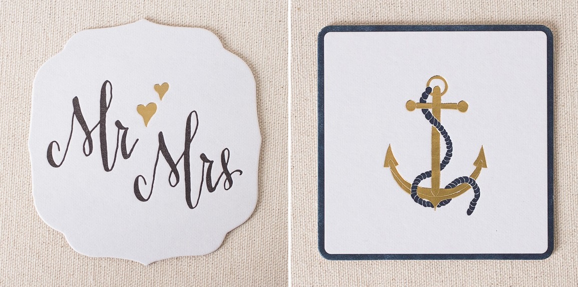Sustainably Printed Wedding Coasters from Smock