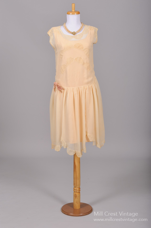 Silk 1920s Dress from Mill Crest Vintage