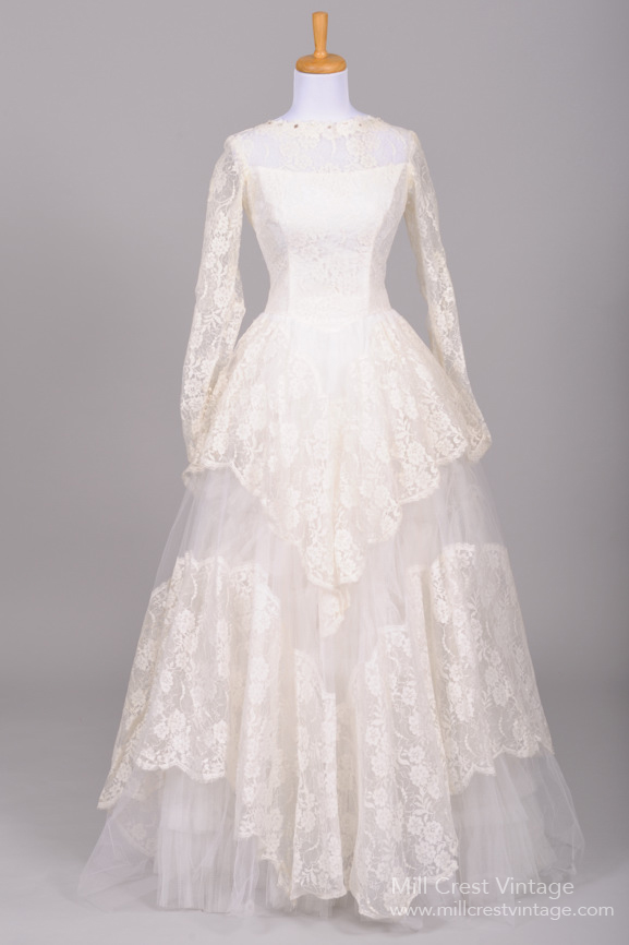 1950s Wedding Dress from Mill Crest Vintage