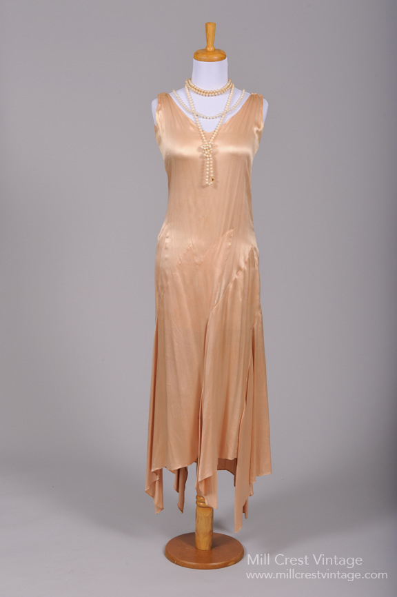 1930s Asymetrical Vintage Dress from Mill Crest Vintage