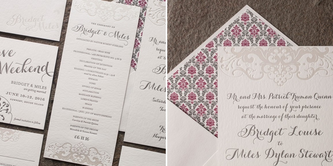 Galena Wedding Stationery Suite from Smock