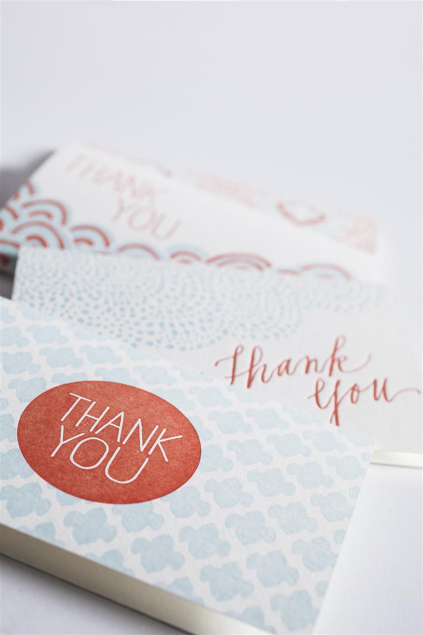 Sustainably Printed Wedding Thank-you Cards from Smock
