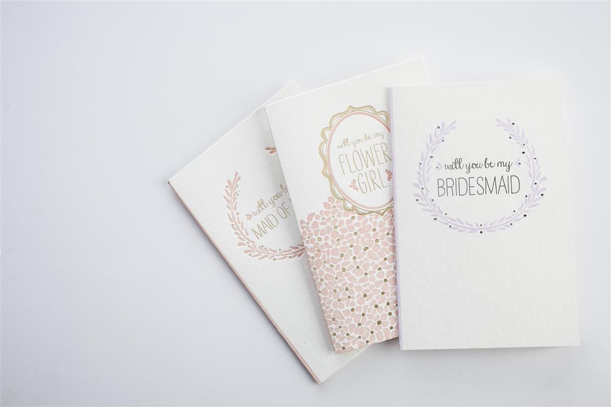 Sustainably Printed Wedding Party Cards from Smock