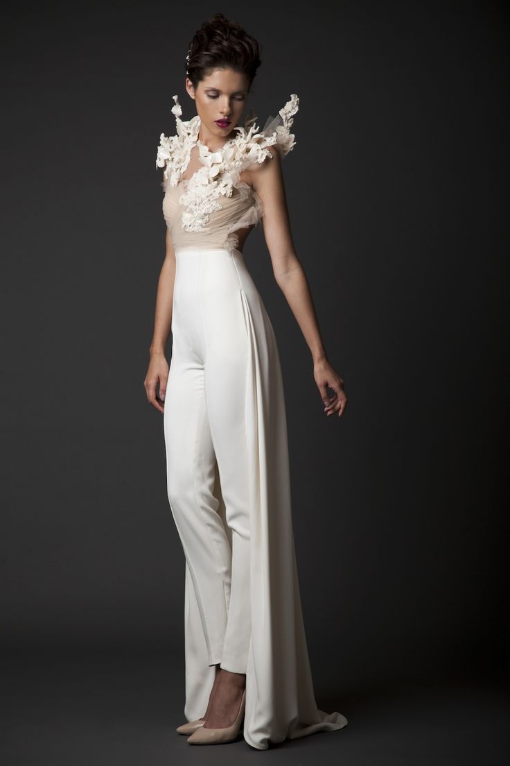 Wedding Trousers from Krikor Jabotians 2015 Bridal Collection