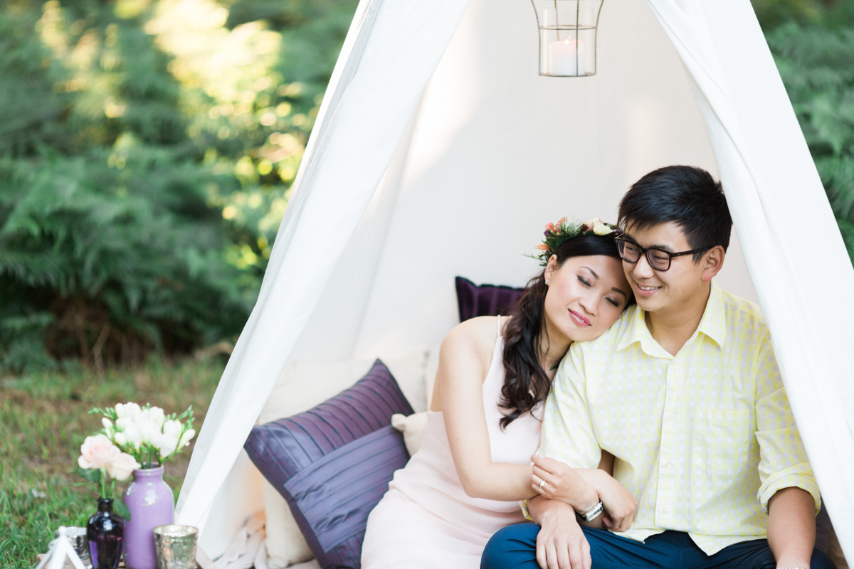 Gorgeous Glamping Engagement Session by We Are Origami Photography