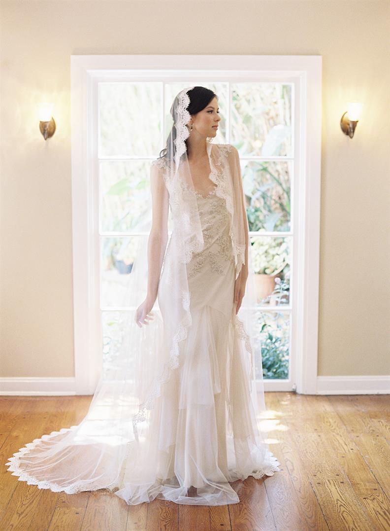 Bridal Veils from Erica Elizabeth Designs English Rose Collection