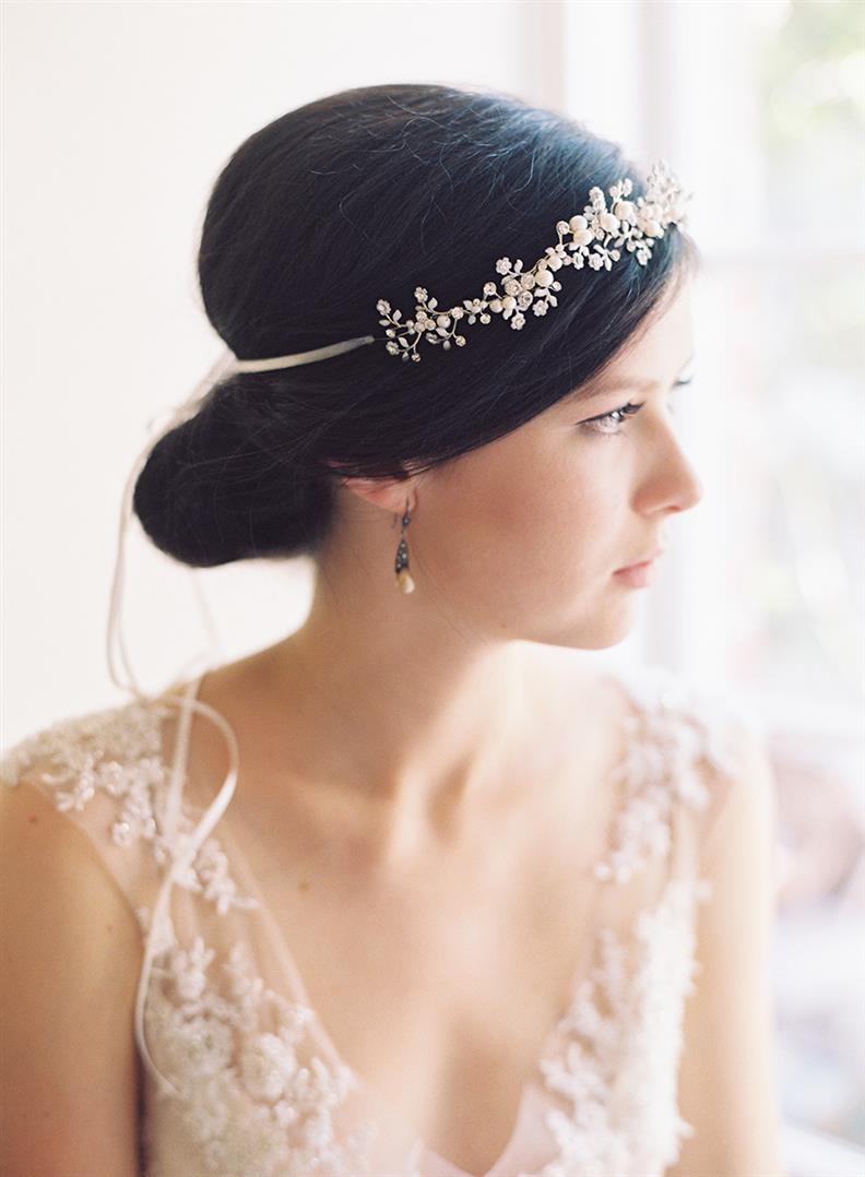 Bridal Headpiece from Erica Elizabeth Designs English Rose Collection