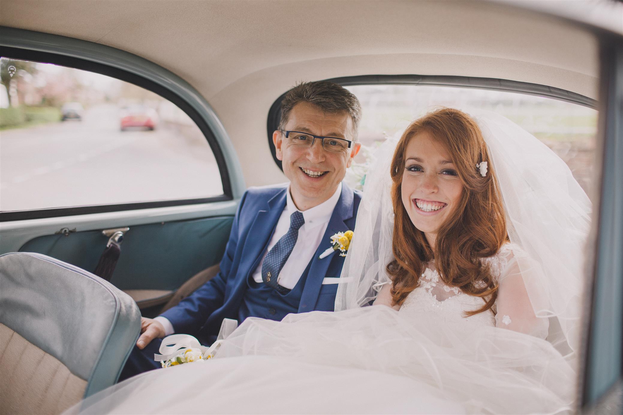 Bride & Father - A Spring 1960s Inspired Wedding