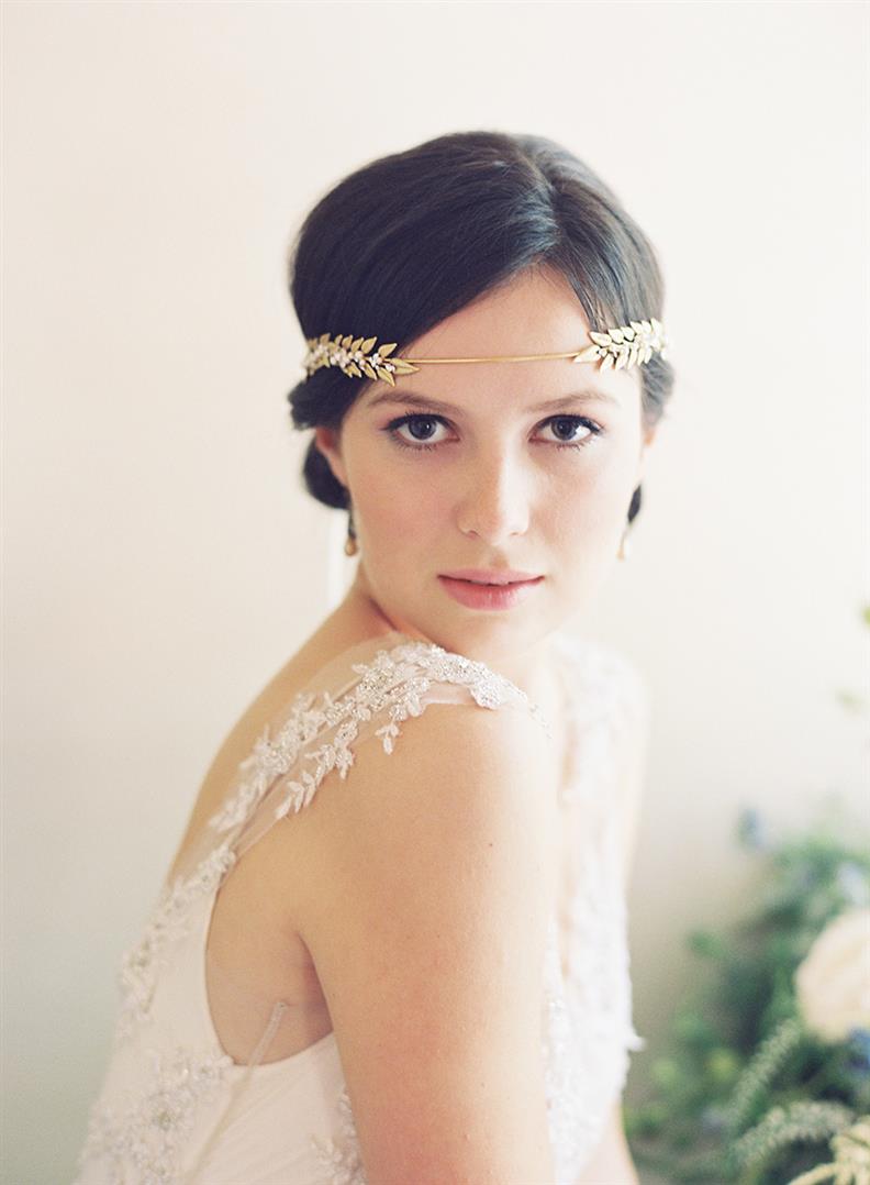 Bridal Halo from Erica Elizabeth Designs English Rose Collection