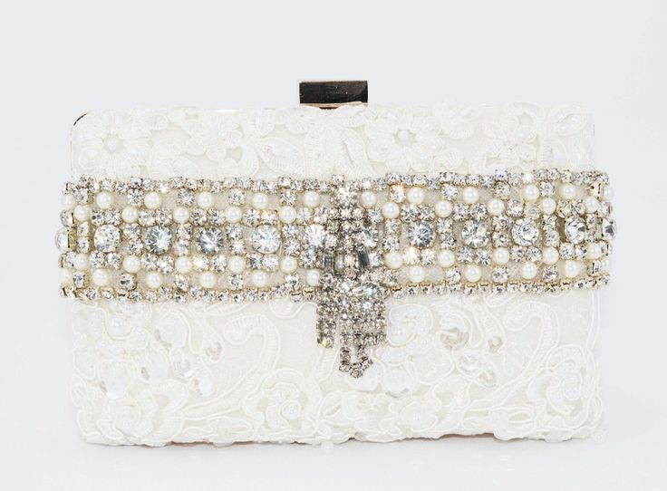 Elegant Ivory Bridal Clutch