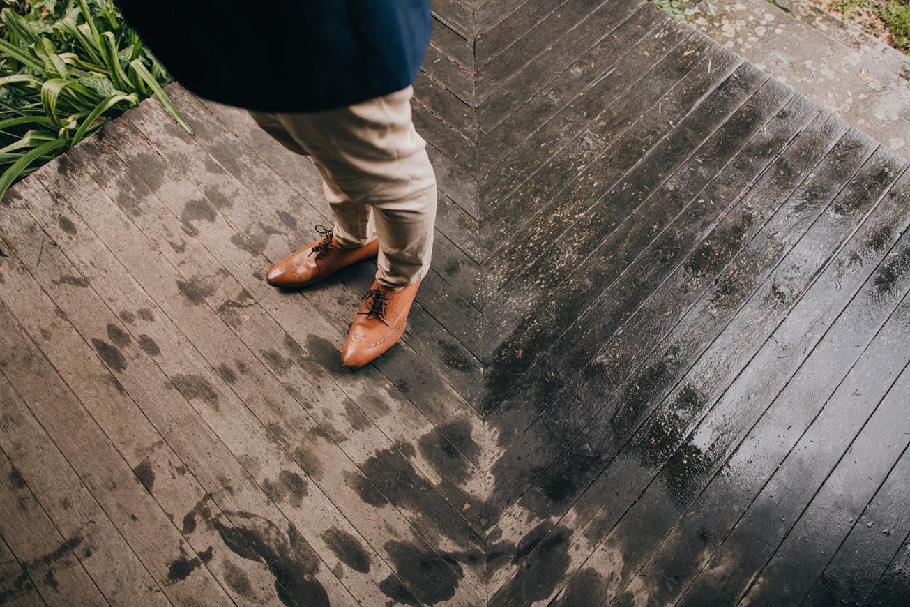 Groom's Shoes - A Super Stylish DIY Wedding Even the Rain Couldn't Ruin from John Benavente Photography