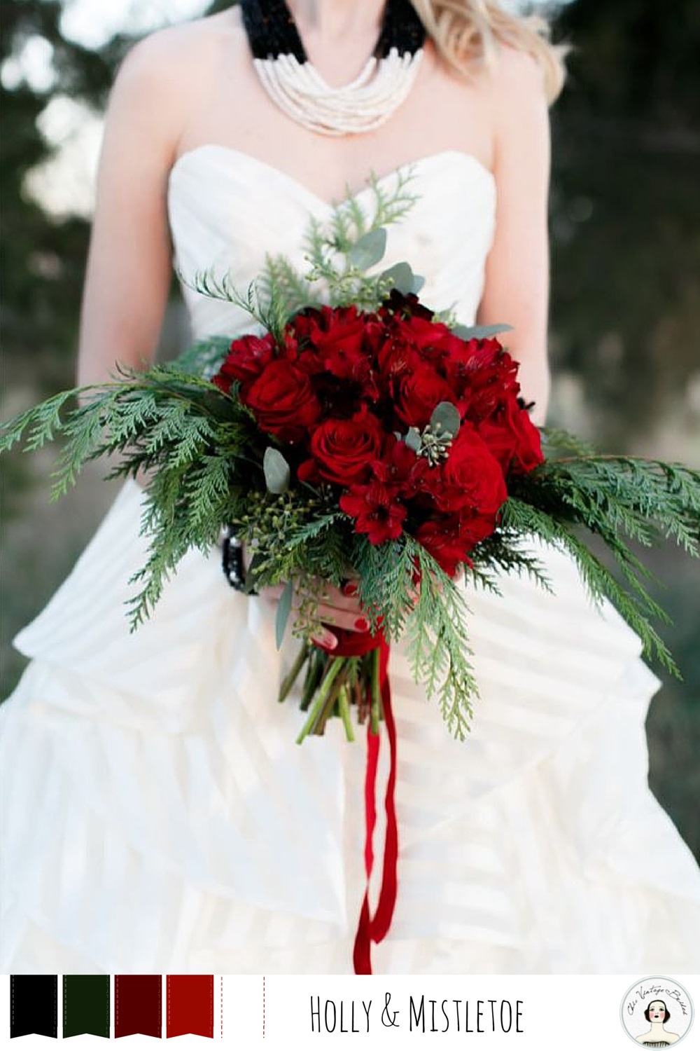 Winter Wedding Colour Palettes - Holly & Mistletoe