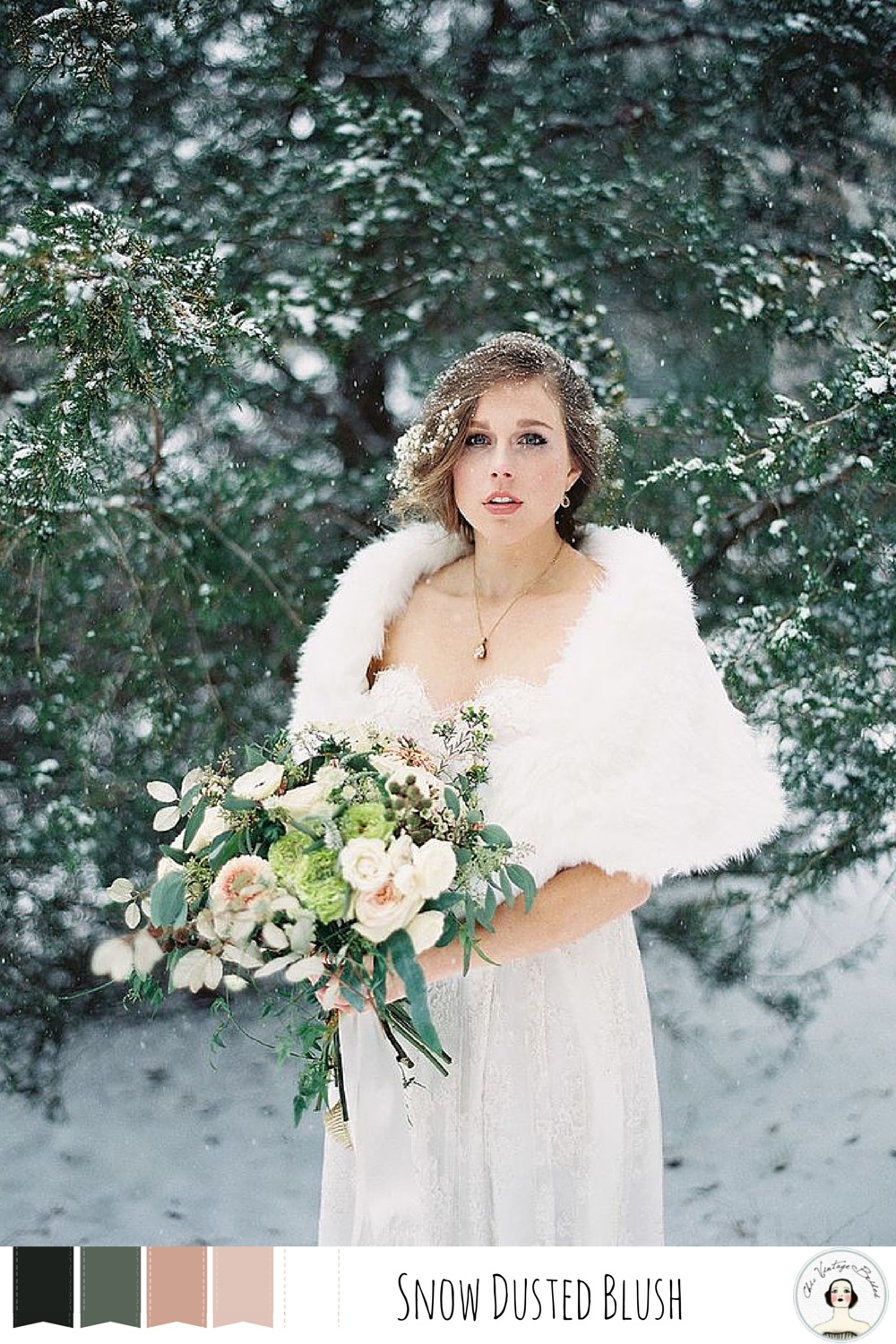 Winter Wedding Colour Palettes Snow Dusted Blush