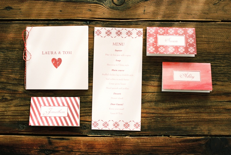 Christmas Wedding Stationery - A Christmas Wedding Inspiration Shoot Full of Rustic Charm from Bell Studios
