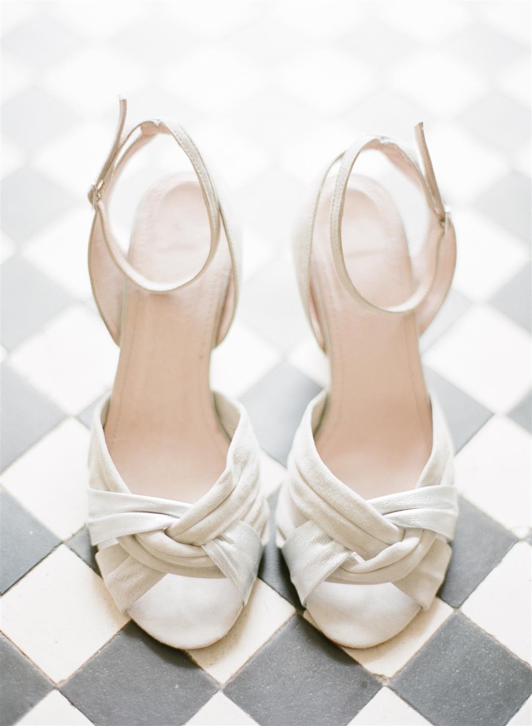 Bridal Shoes - A 1940s Wedding Dress for a Sweet Early Summer Wedding from Taylor & Porter Photography