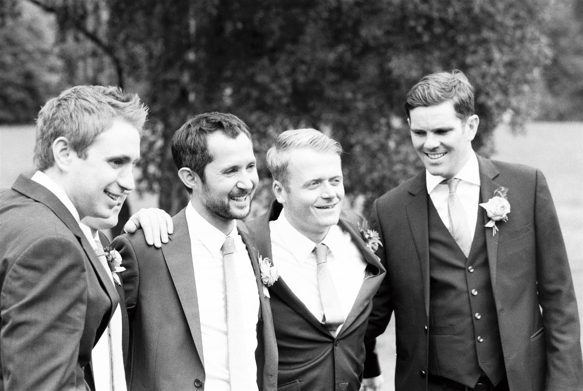 Groom & Groomsmen - A 1940s Wedding Dress for a Sweet Early Summer Wedding from Taylor & Porter Photography